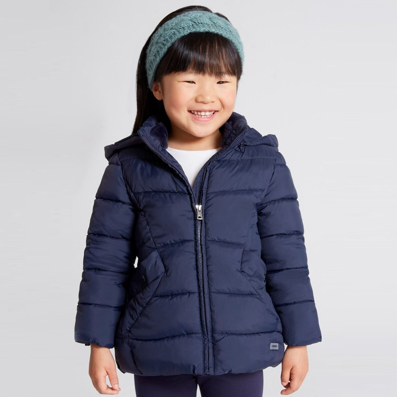 کاپشن دخترانه مایورال مدل کلاهدار 415 (۶ و ۷ سال)