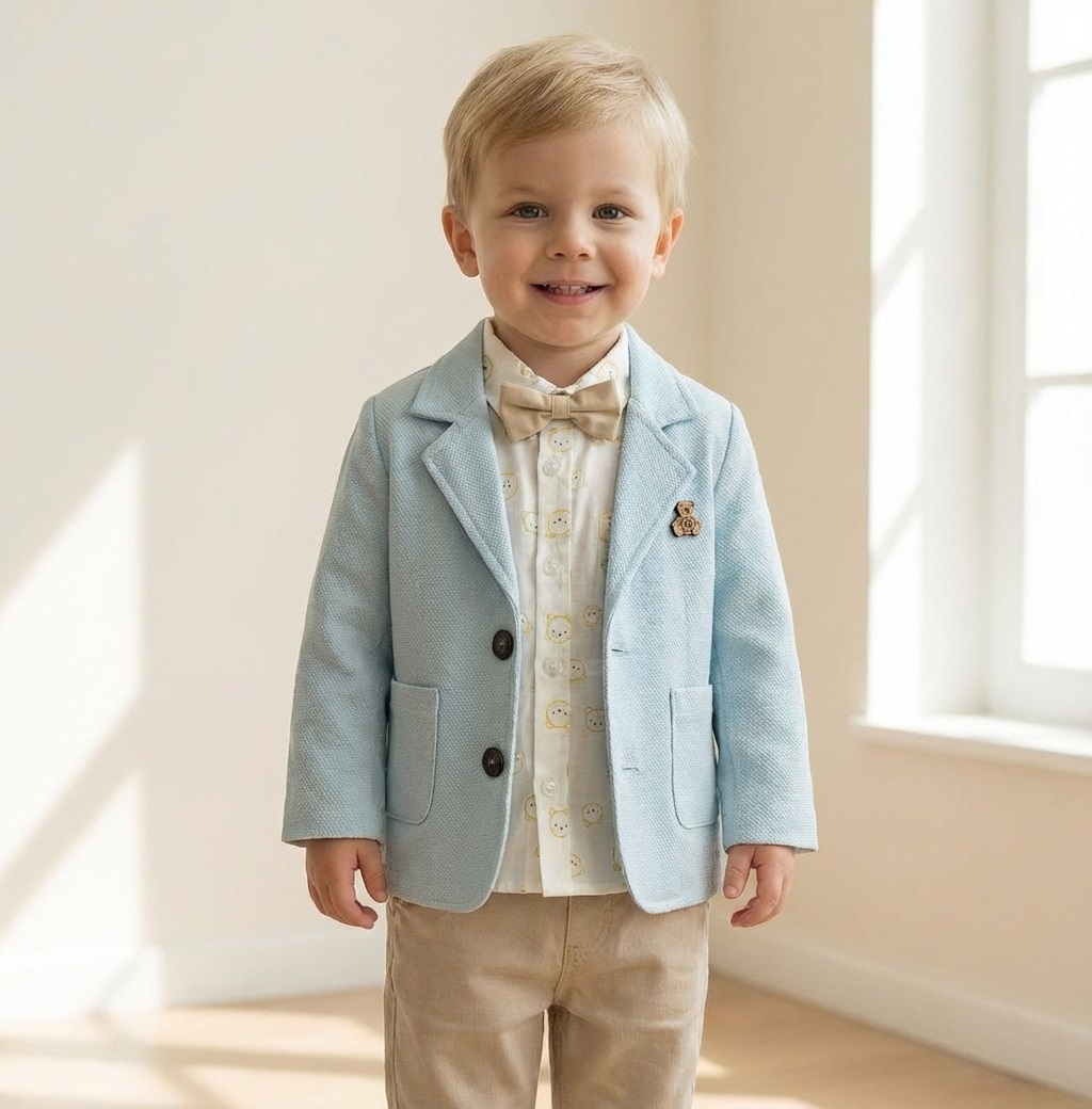 ست ۳ تیکه کت شلوار و پیراهن bebus (۱۸ ماه)