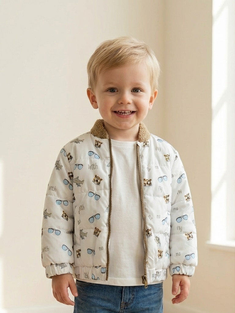 ست ۳ تیکه کاپشن شلوار و بلوز bombili (۹ماه ، ۱۸ ماه)