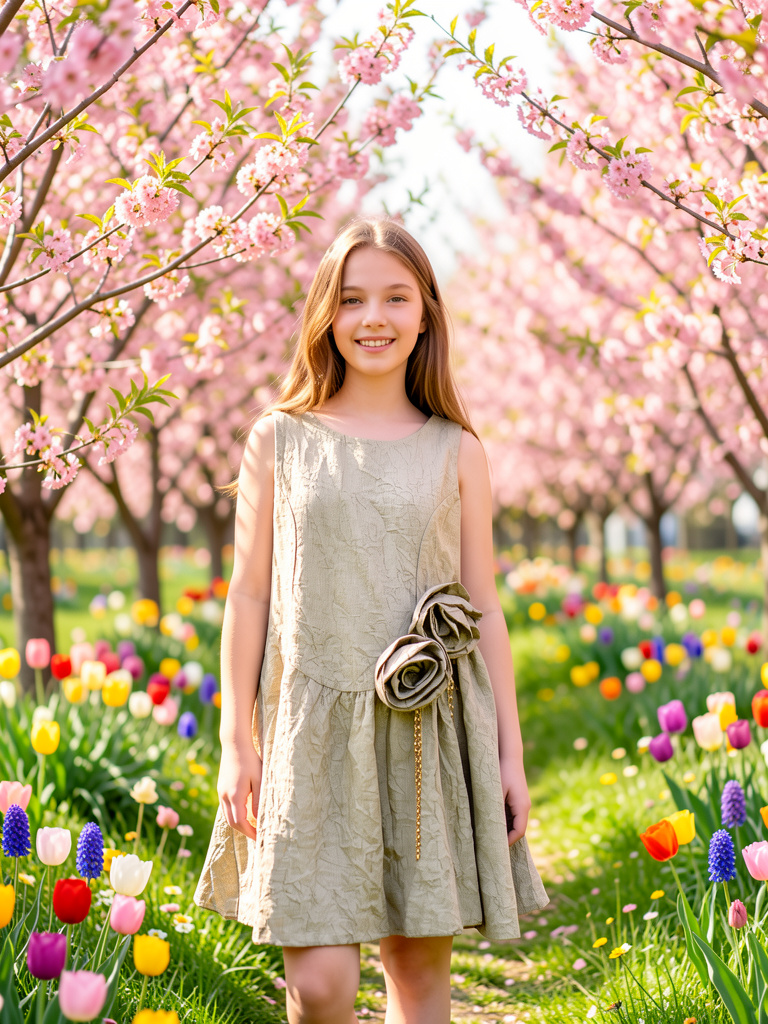 پیراهن دخترانه  چیکوبی  مدل شاین (۱۰ تا ۱۴ سال) ترک