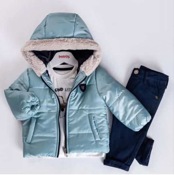 ست ۳ تیکه کاپشن شلوار و پیراهن bebus (۱۸ ماه)