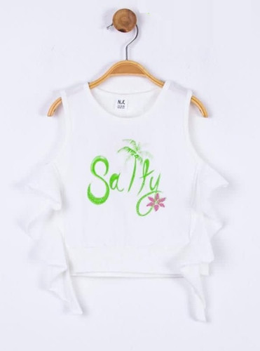 تاپ دخترانه آستین حلقه (۹ تا ۲۴ ماه)