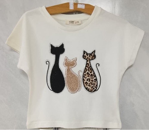 تیشرت ترک چیکوبی ( ۳-۴سال) مدل گربه